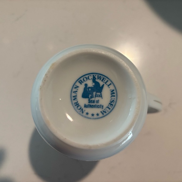 Norman Rockwell White Ceramic Mug with Vintage Illustration - Picture 4 of 7